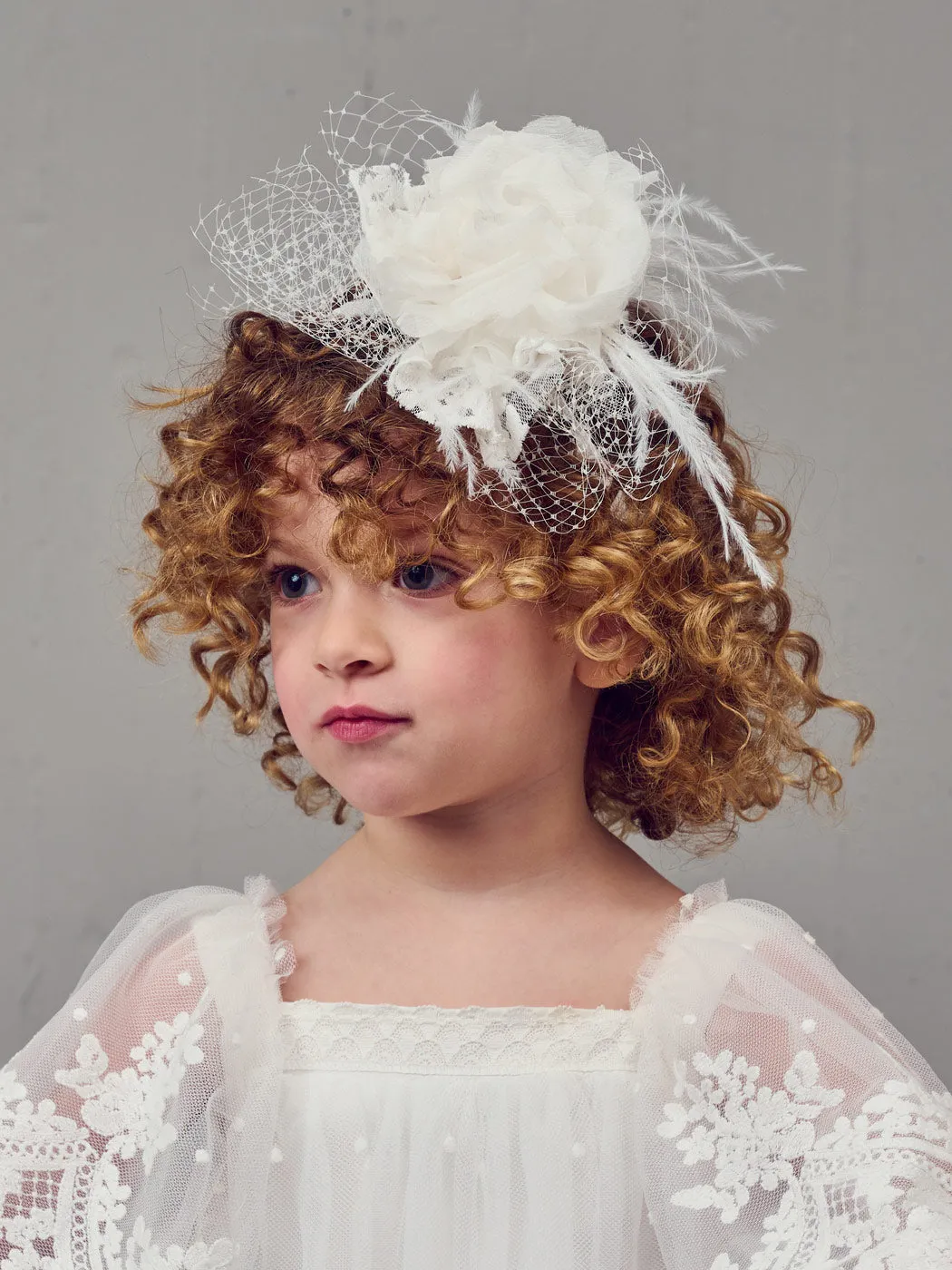 Baptism dress boho with lace - THOMAIS