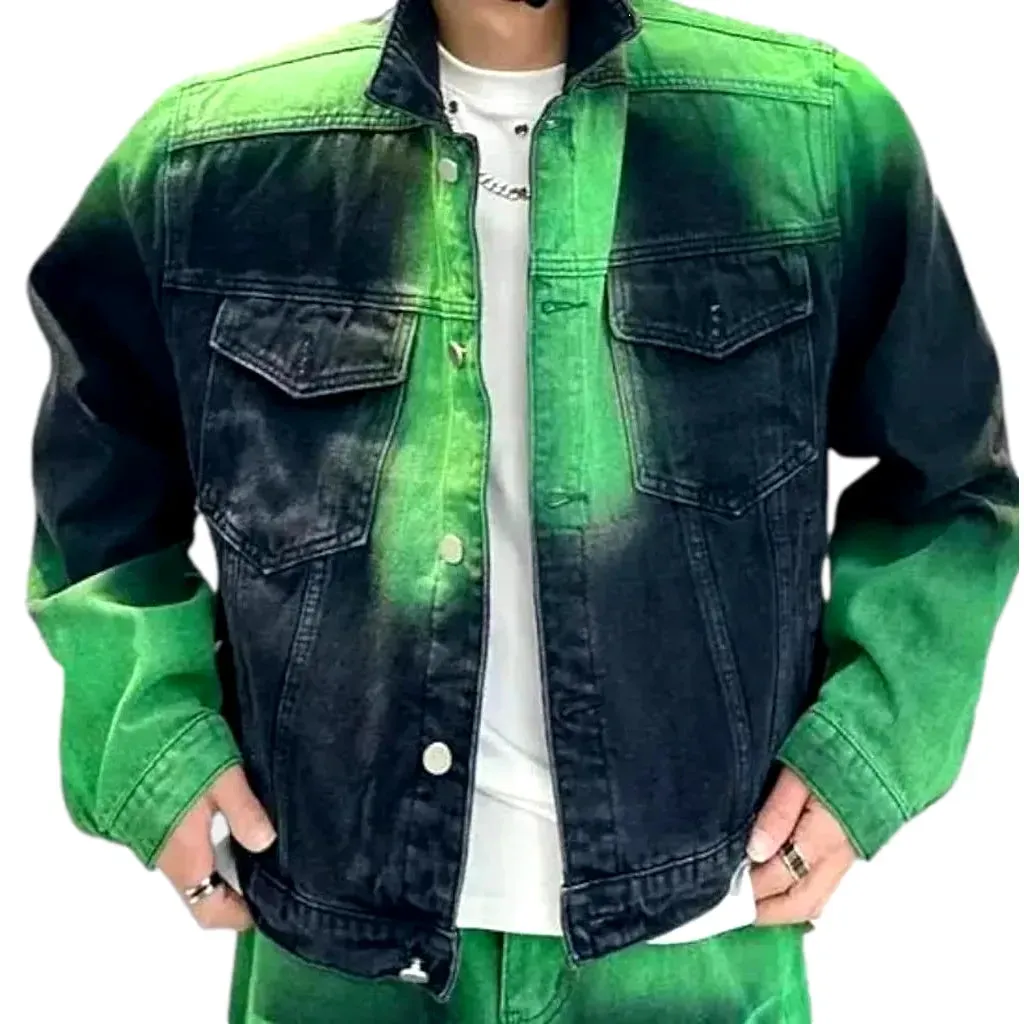 Gradient men's denim jacket