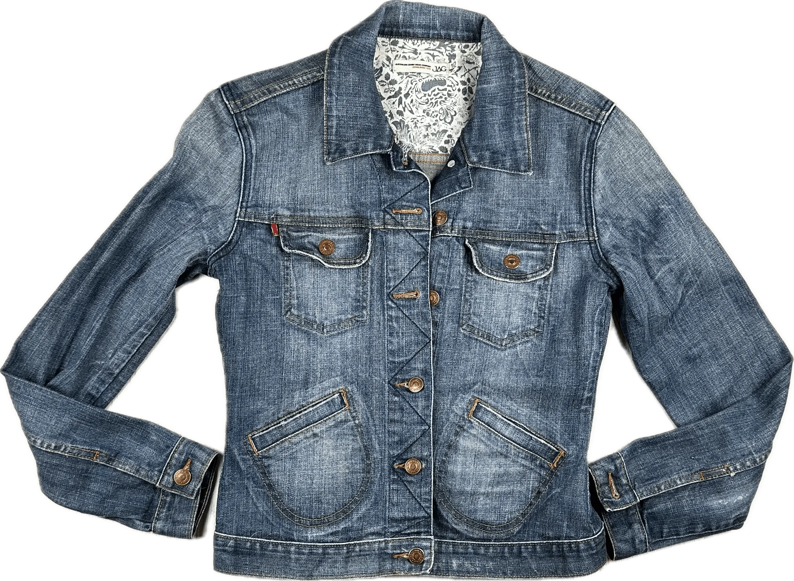 JAG Classic Denim Jean Jacket  - Size M