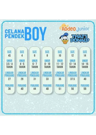 Jeans / Celana Pendek Anak Laki / Rodeo Junior / Blue Denim Ripped