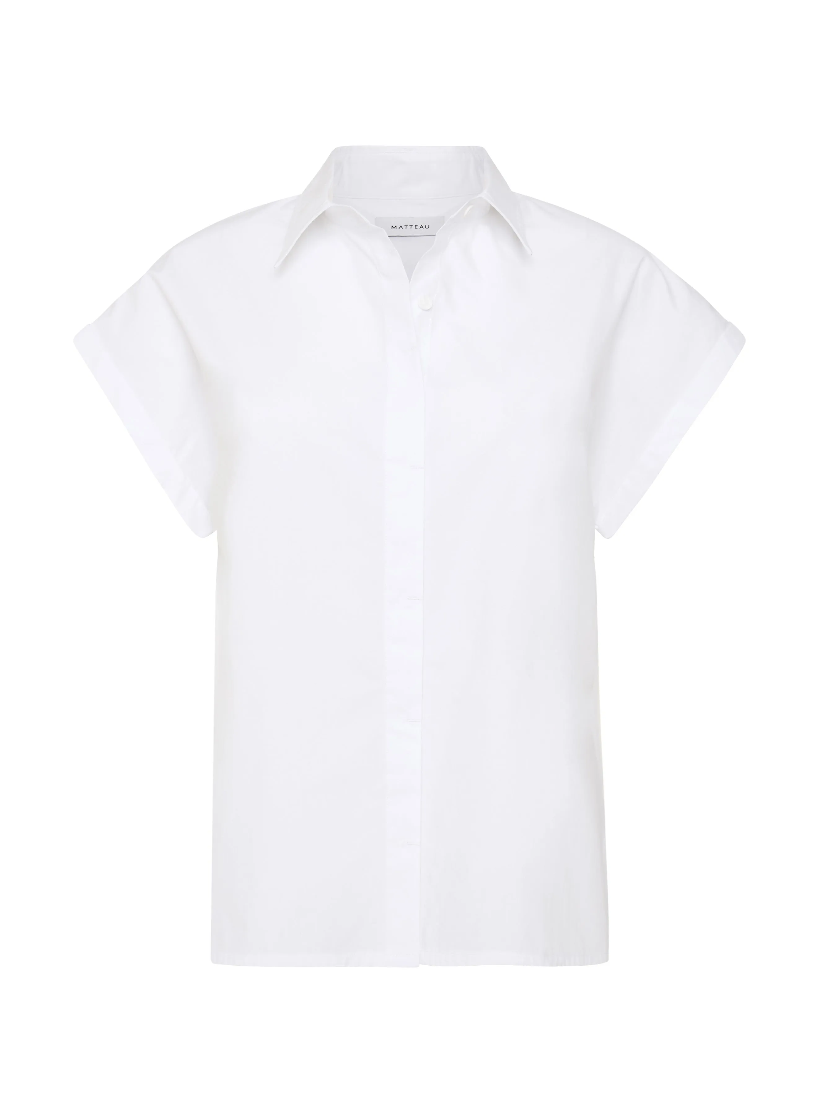 Matteau Relaxed Sleeveless Shirt in White