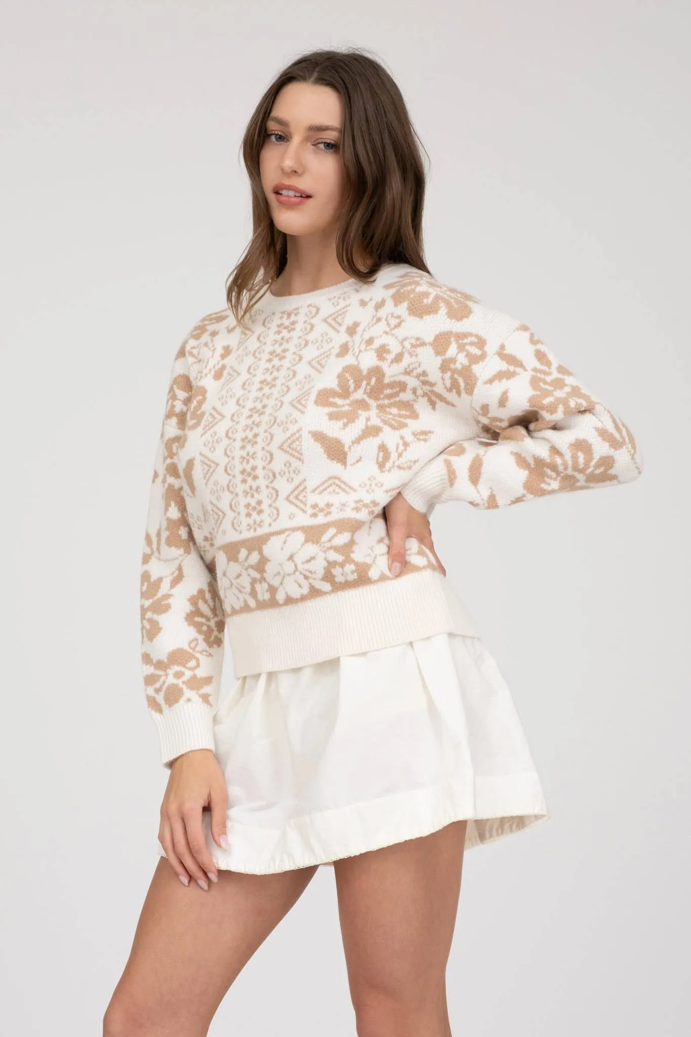 Miranda floral print sweater