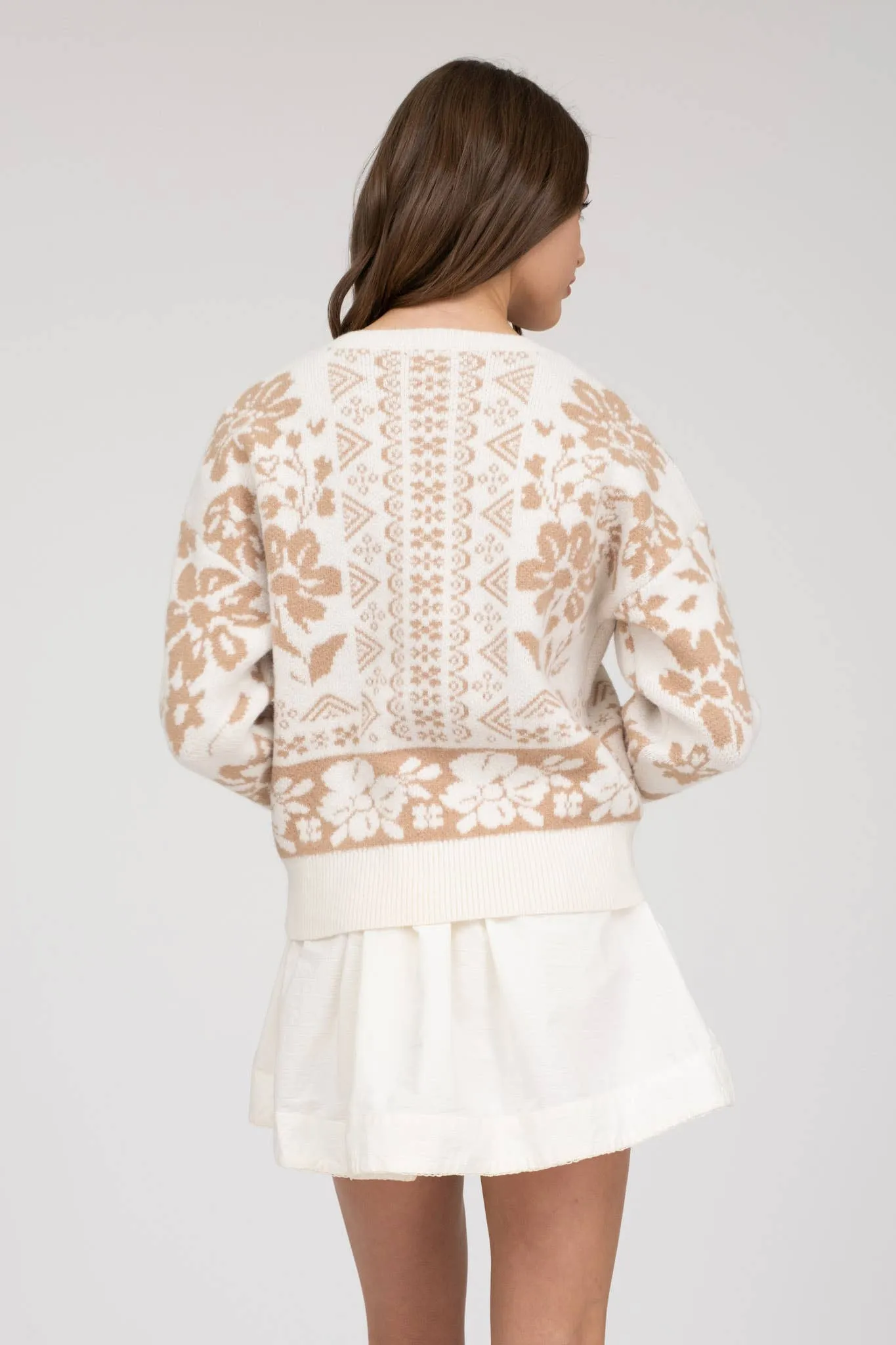 Miranda floral print sweater