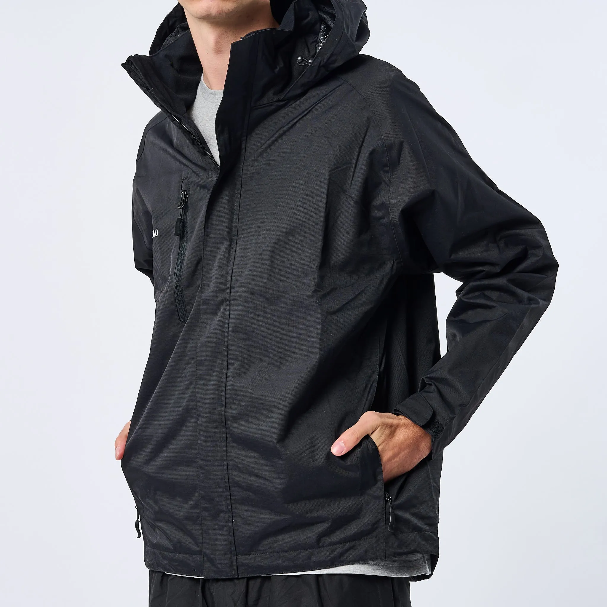 Omnitau Men's Team Sports Waterproof Jacket - Black