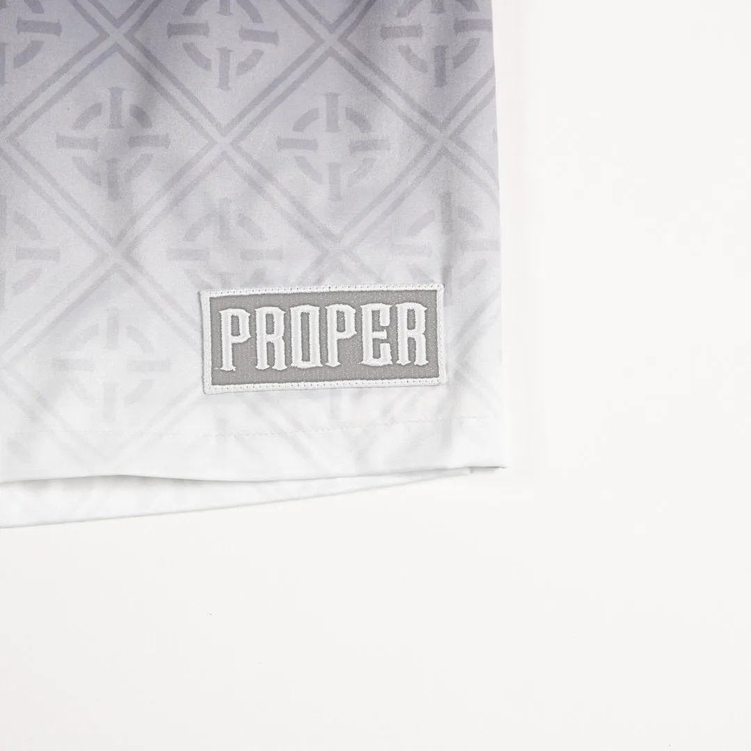 PROPER DIAMOND FADE SWIM SHORTS BLACK