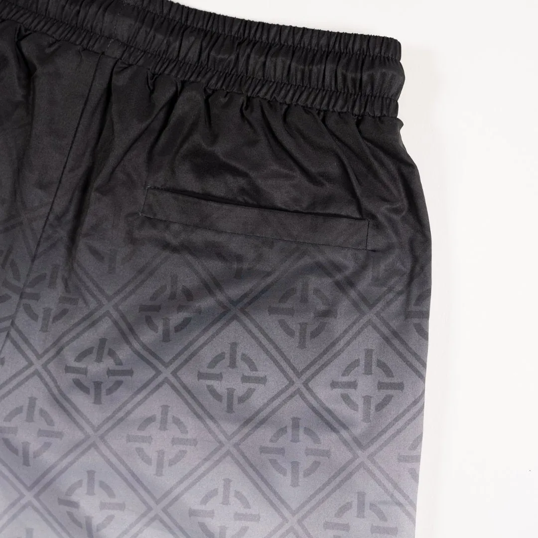PROPER DIAMOND FADE SWIM SHORTS BLACK