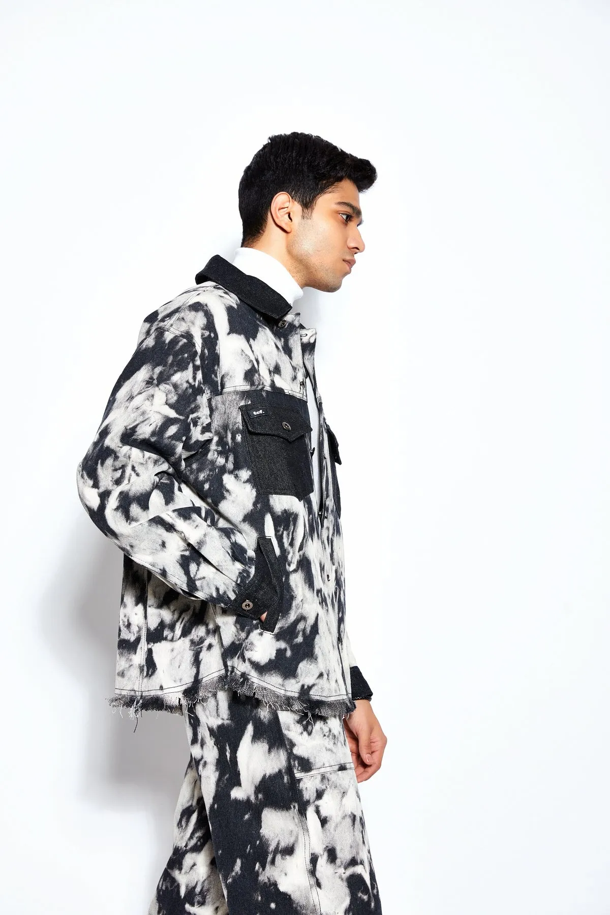 Tie & Dye Denim Jacket and Jeans Set