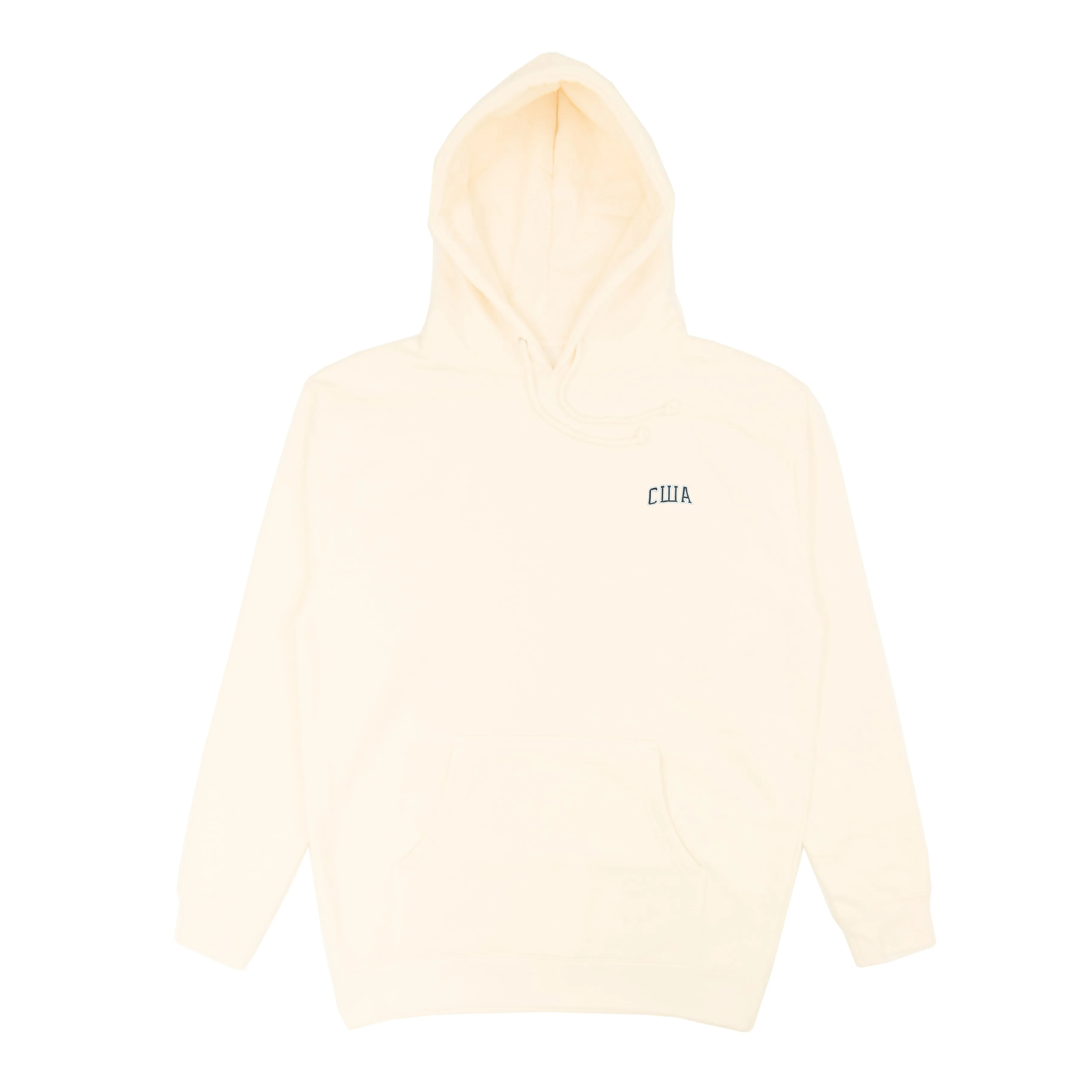 USA EMBROIDERED HOODIE BONE