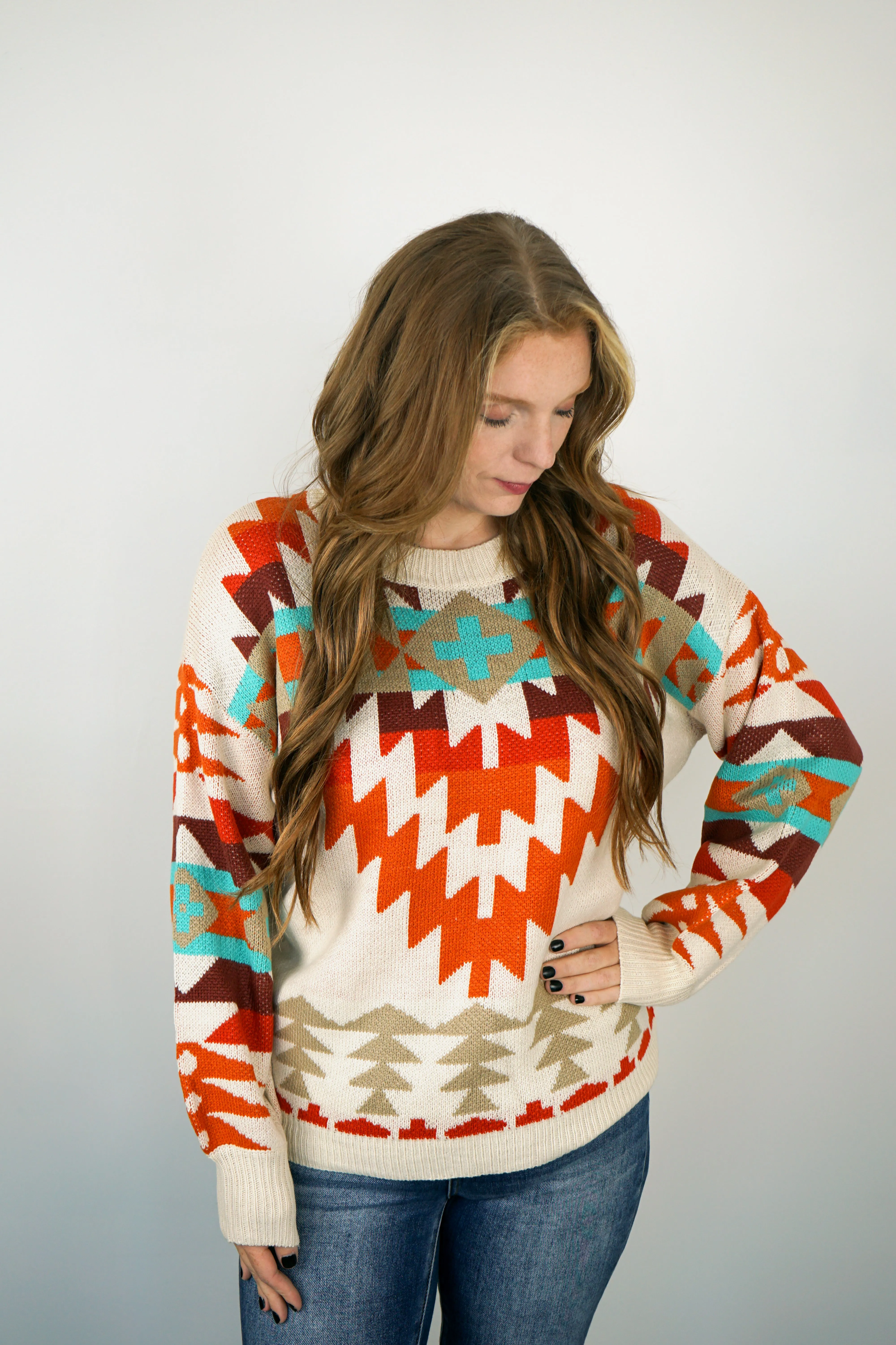 Western Love Knit Sweater